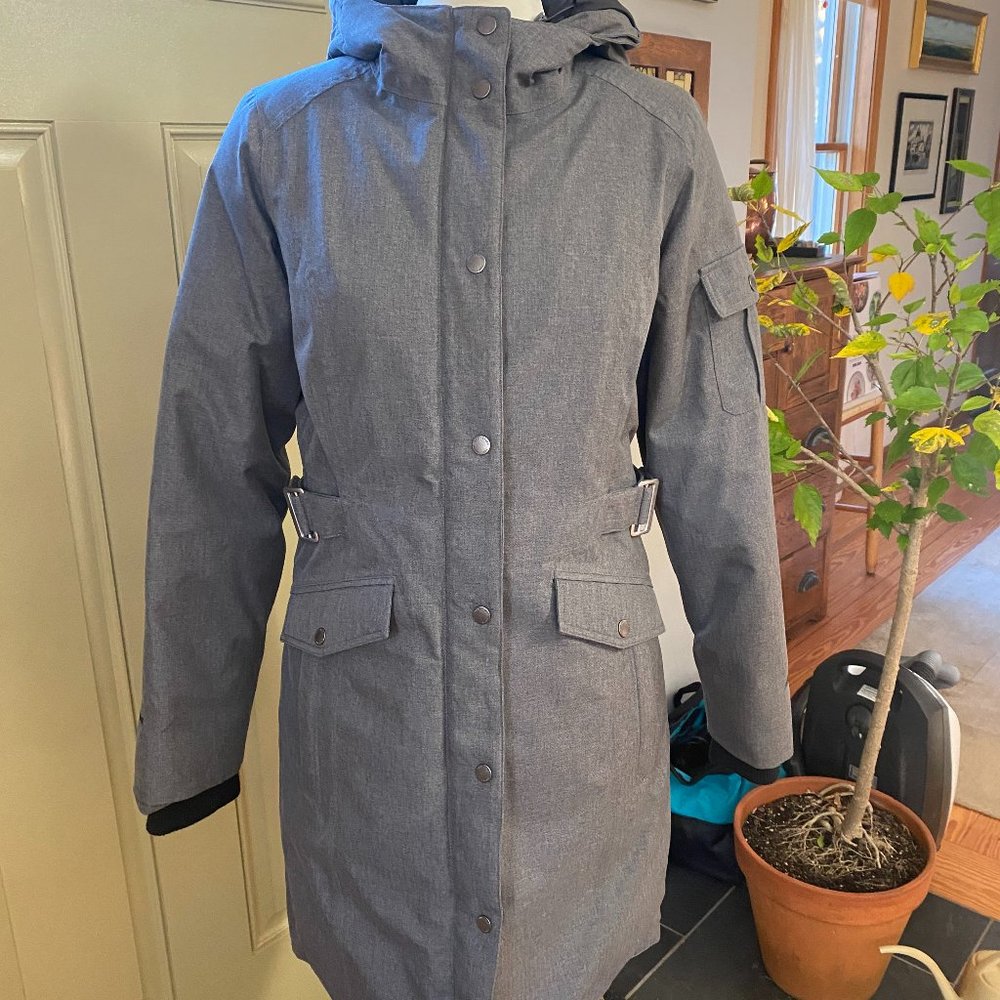 NWOT EDDIE BAUER WOMENS SUPERIOR DOWN STADIUM PARKA GRAY S